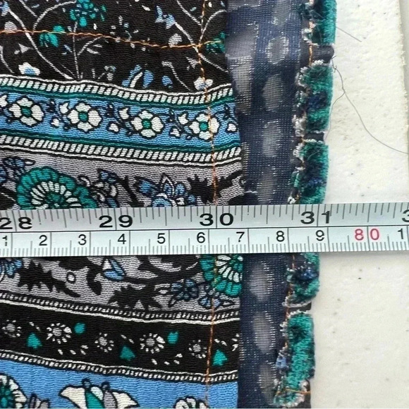 SALE! Aratta Silent Journey Floral Embroidered Sheer Back W/Velvet Tunic Top M - Picture 15 of 15